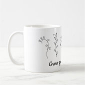 Mug Cultiver des fleurs de pensées positives Minimalis (Gauche)