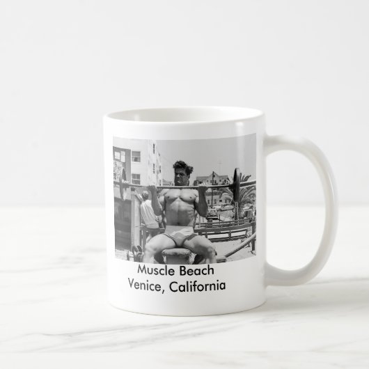 Mug Culturiste de plage de muscle - Venise, CA (Droite)