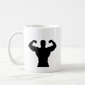 Mug culturiste fléchissant des muscles (Gauche)
