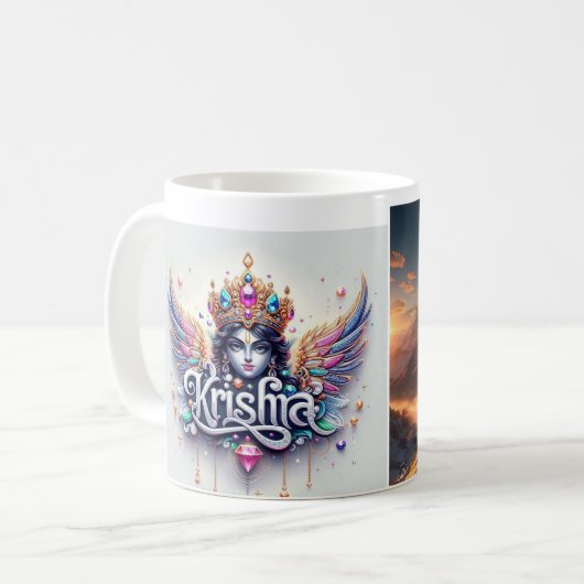 Mug Cup design name by KRISHNA  (Devant gauche)