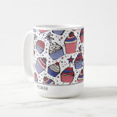 Mug Cupcake 4 juillet (Devant gauche)