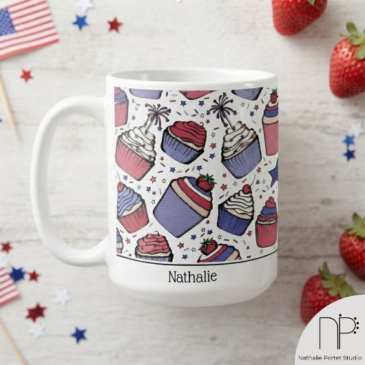 Mug Cupcake 4 juillet