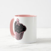 Mug Cupcake au poison rose (Devant gauche)