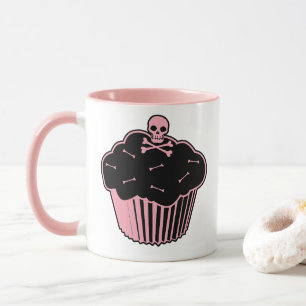 Mug Cupcake au poison rose