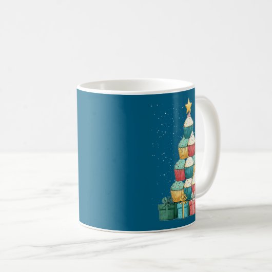 Mug Cupcake Baking Baker Christmas Tree Xmas  (Devant droit)