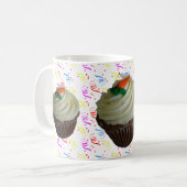 Mug Cupcake de carottes avec Confetti (Devant gauche)