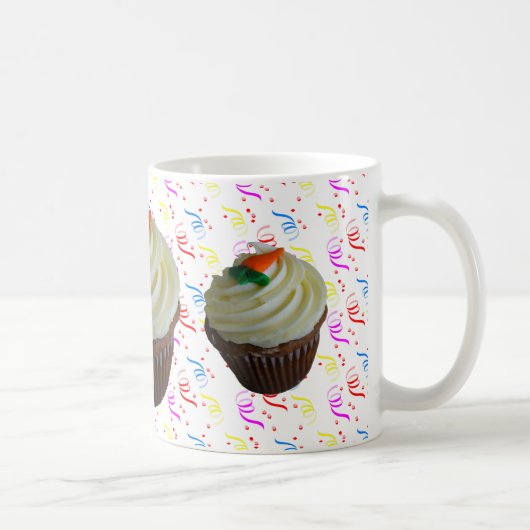 Mug Cupcake de carottes avec Confetti (Droite)