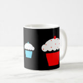 Mug cupcake de cerise (Devant droit)