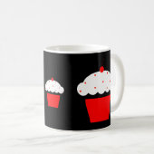 Mug cupcake de cerise (Devant droit)
