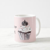 Mug Cupcake de Halloween Citrouille (Devant droit)