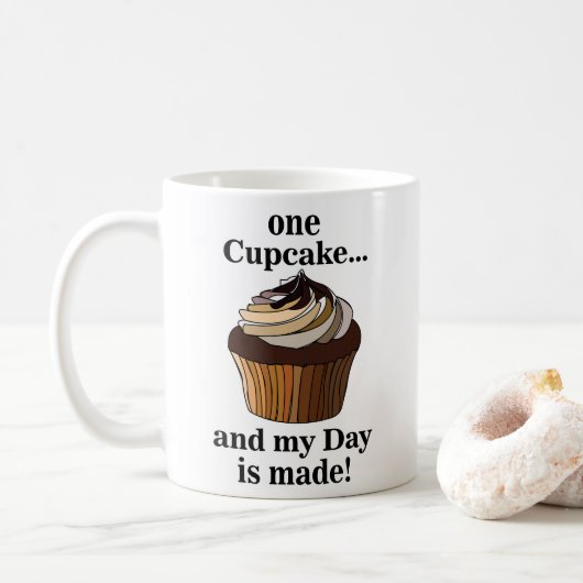 Mug Cupcake Et Ma Journée est Faite Cupcake (Avec donut)