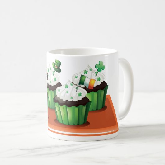 Mug Cupcake Jour de l'Saint Patrick (Devant droit)