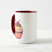 Mug Cupcake Mignon avec Cerise (Devant gauche)