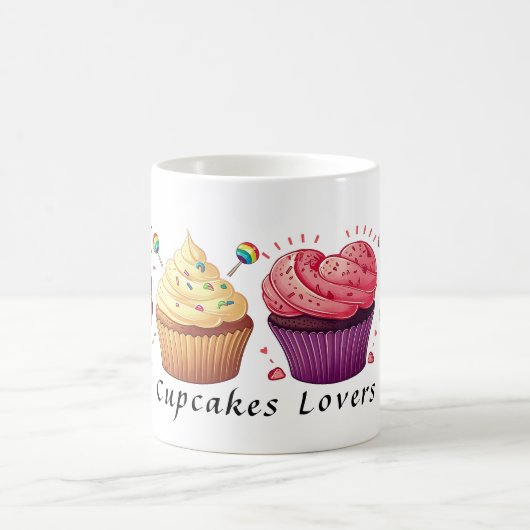 Mug Cupcakes amusants (Personnalisés) (Centre)