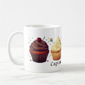 Mug Cupcakes amusants (Personnalisés) (Gauche)