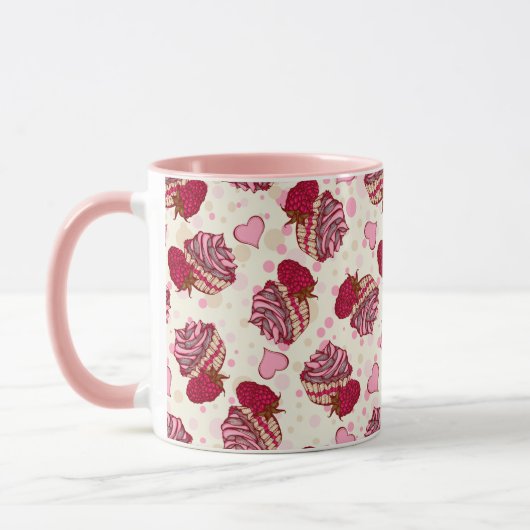 Mug Cupcakes aux framboises (Gauche)