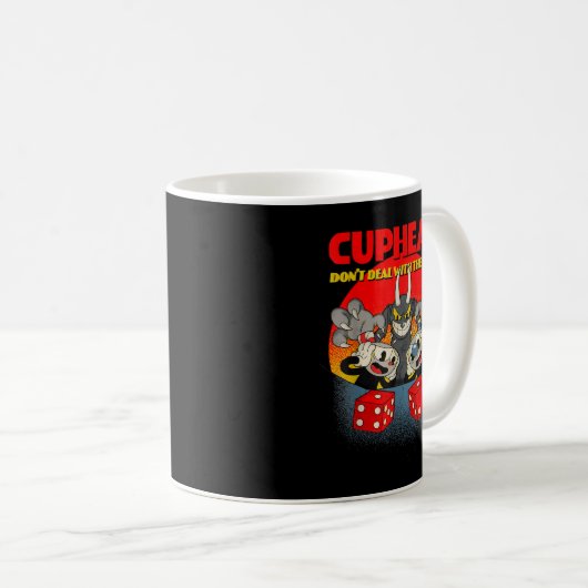 Mug Cuphead And Mugman Devil's Dice Video Game  (Devant droit)