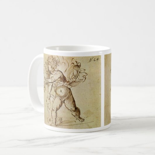 Mug Cupid avec un violon par Domenico Campagnola (Devant gauche)