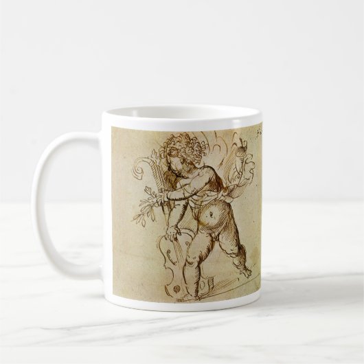 Mug Cupid avec un violon par Domenico Campagnola (Gauche)