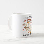 Mug Cupid Goose On The Loose – Cute Valentine Goose (Devant gauche)