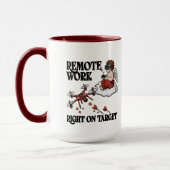 Mug Cupid Remote Work, Valentine's Day (Gauche)