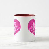 Mug Cupid vous rend stupide et drôle Logo de Saint Val (Centre)