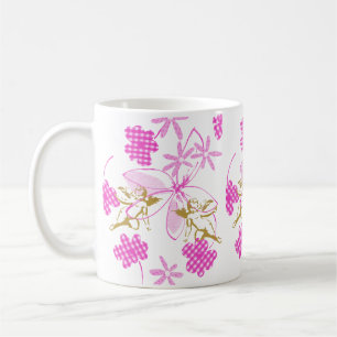 Mug Cupide En vichy floral