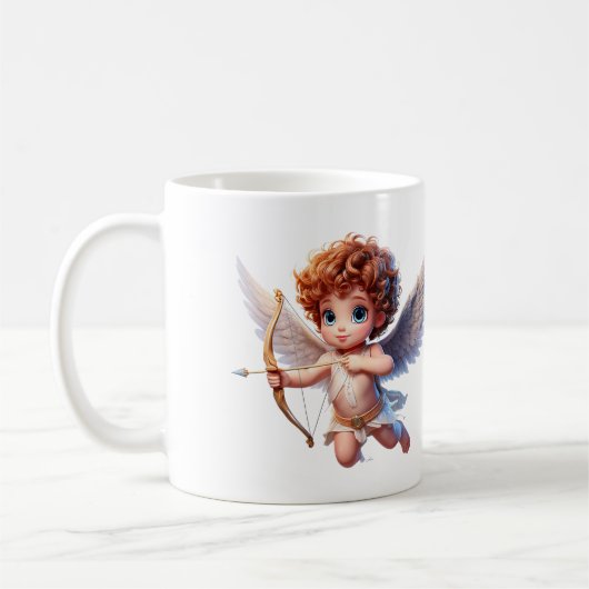 Mug Cupide en vol (Gauche)