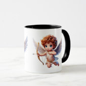 Mug Cupide en vol (Devant droit)