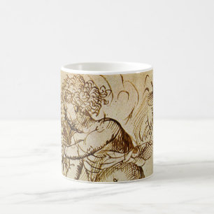 Mug Cupidon avec un violon par Domenico Campagnola