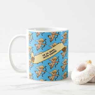 Mug Cupidon Je suis amoureux du café ! Motif de la Sai