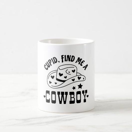 Mug Cupidon Me Trouve Un Cowboy Western (Centre)
