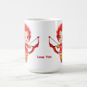 Mug Cupidon mignon avec arc et flèche (Centre)