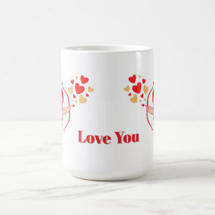 Mug Cupidon mignon avec arc et flèche