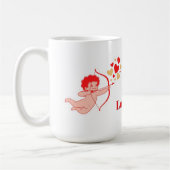 Mug Cupidon mignon avec arc et flèche (Gauche)