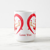 Mug Cupidon mignon avec arc et flèche (Centre)