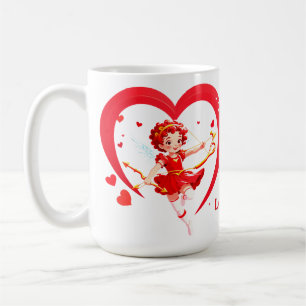 Mug Cupidon mignon avec arc et flèche