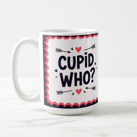 Mug Cupidon qui ? Saint-Valentin stylé  (Gauche)