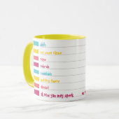 Mug Cuppa Fun Coloré Candy Shushes! (Devant gauche)