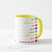 Mug Cuppa Fun Coloré Candy Shushes! (Devant droit)