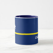 Mug Curaçao Drapeau avec texte personnalisable (Centre)
