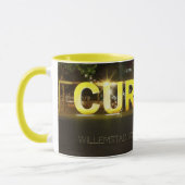 Mug Curaçao Signez la nuit sans votre texte (Gauche)