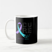 Mug Cure Blue Purple Ribbon Prévention du suicide (Gauche)