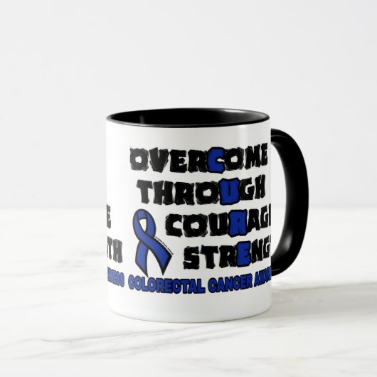 Mug CURE...Cancer colorectal (Devant droit)