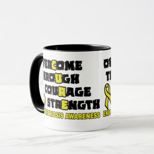 Mug CURE...Endometriose (Devant gauche)