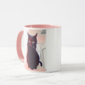 Mug Curieuse muqueuse de Black Cat (Devant gauche)