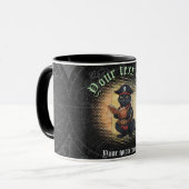 Mug Curieux chat pirate décrypter mystères anciens (Devant gauche)
