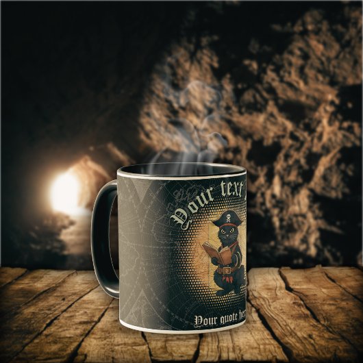 Mug Curieux chat pirate décrypter mystères anciens