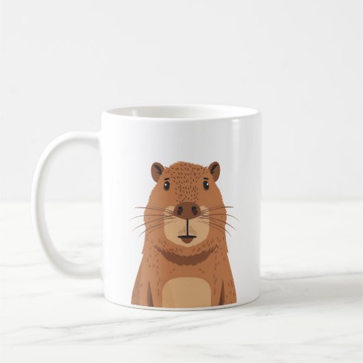 Mug Curieux portrait Capybara (Gauche)