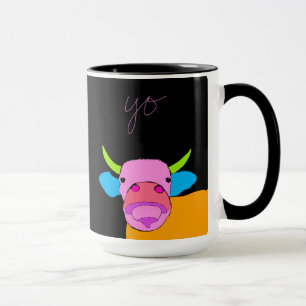 Mug Curieux Vache Avec Gros Nez Dit Yo
